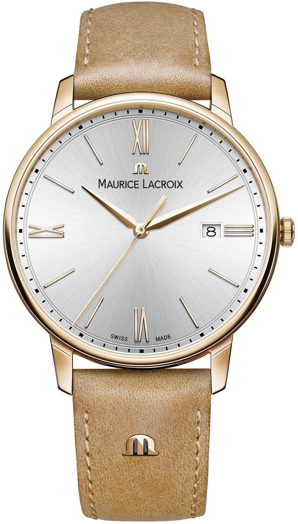 Photos - Wrist Watch Maurice Lacroix Watch Eliros Mens D - White ML-1402 