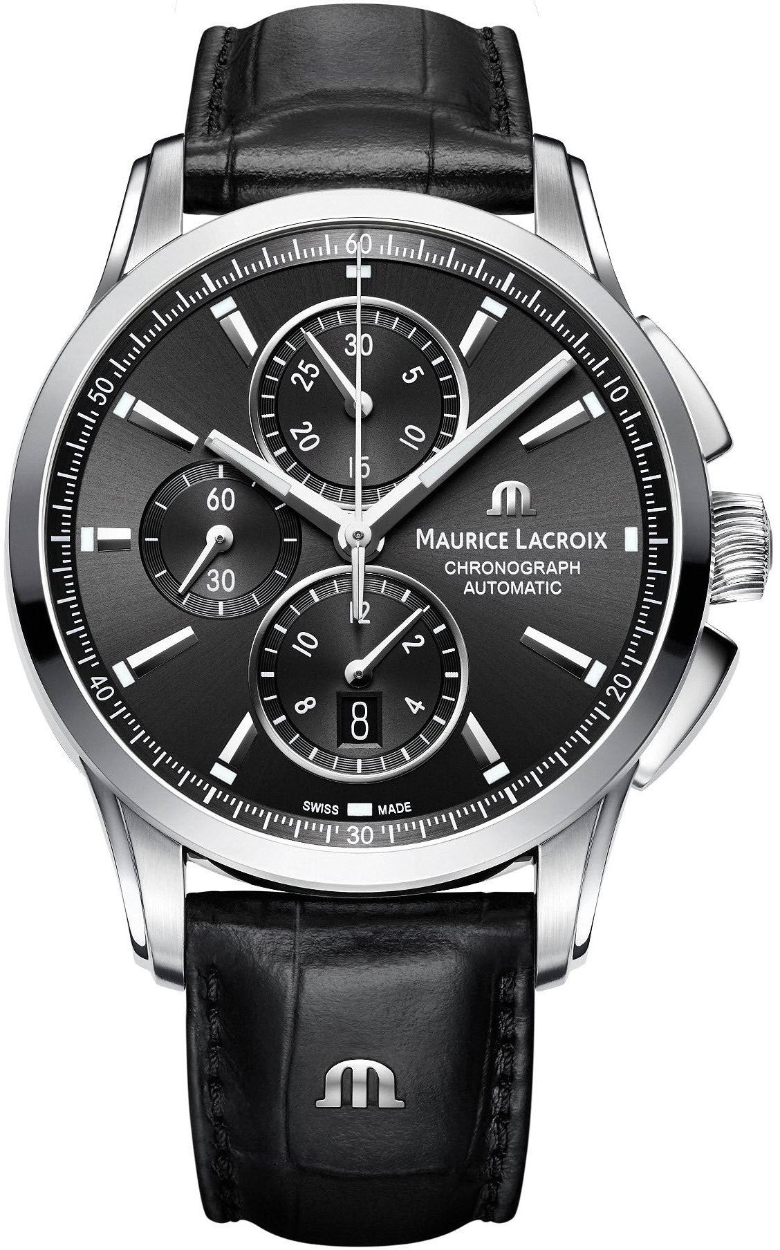 Maurice Lacroix Watch Pontos Day Chrono Mens PT6388-SS001-330-1 Watch ...
