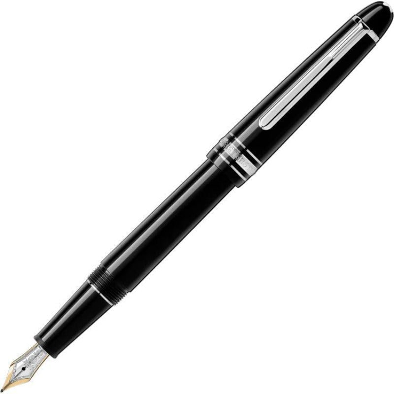 Montblanc Writing Instrument Meisterstuck Platinum Coated Classique Fountain Pen | Silver