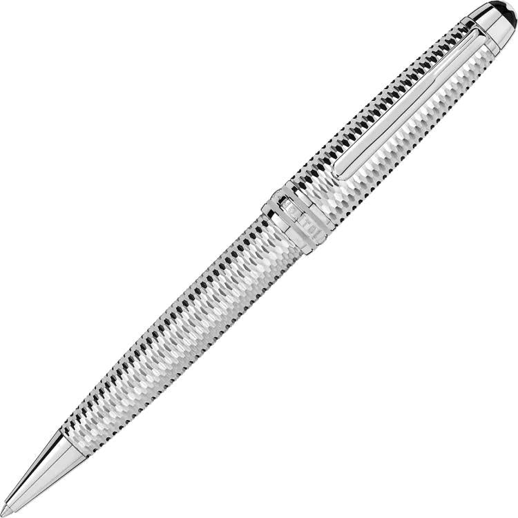 Montblanc Writing Instrument Meisterstuck Geometry Solitaire Midsize Ballpoint Pen | Silver
