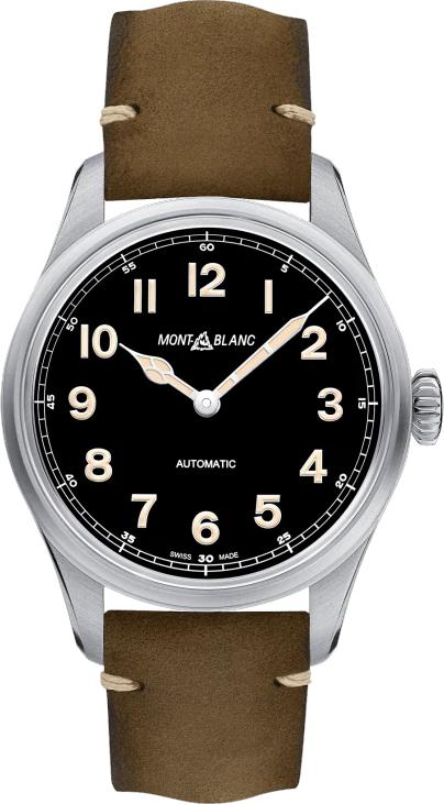 Photos - Wrist Watch Mont Blanc Montblanc Watch 1858 Automatic D - Black MNTB-001 