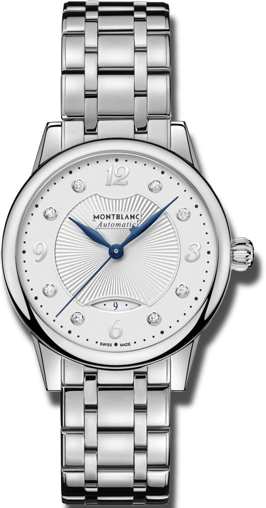 Photos - Wrist Watch Mont Blanc Montblanc Watch Boheme Automatic Date - Silver MNTB-075 