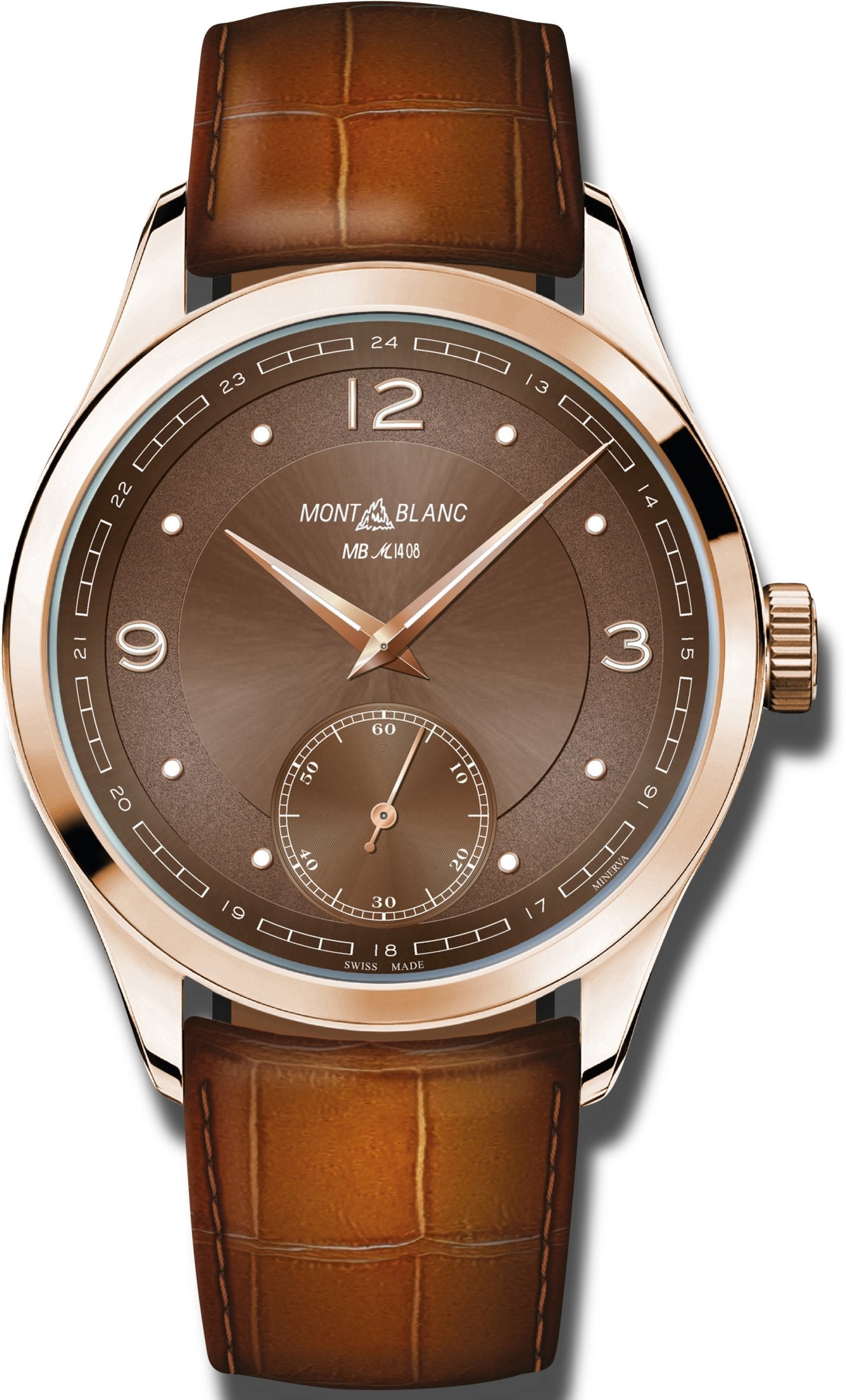 Photos - Wrist Watch Mont Blanc Montblanc Watch Heritage Pythagore Small Second Limited Edition - Brown MN 