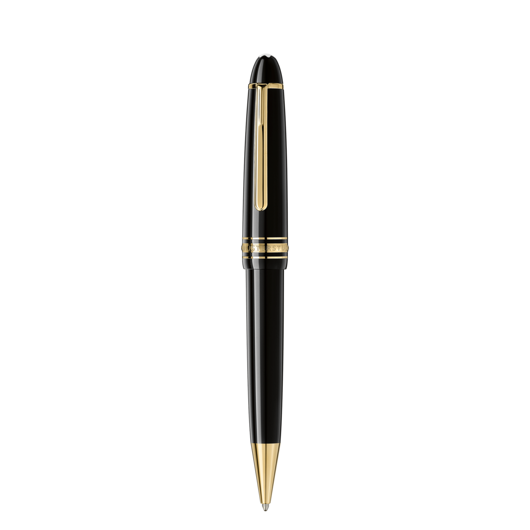 Montblanc  Writing Instrument Meisterstuck LeGrand Gold Coated Ballpoint Pen - Black