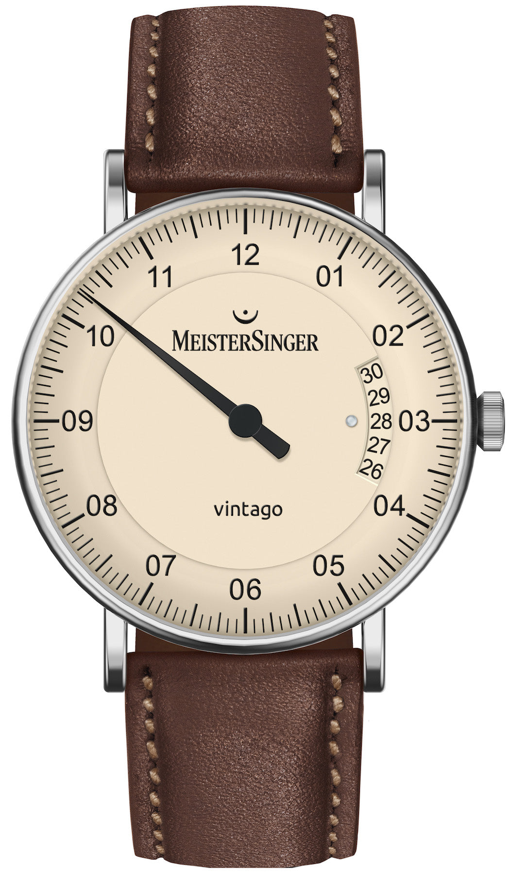 Photos - Wrist Watch MeisterSinger Watch Vintago - Cream MS-300 