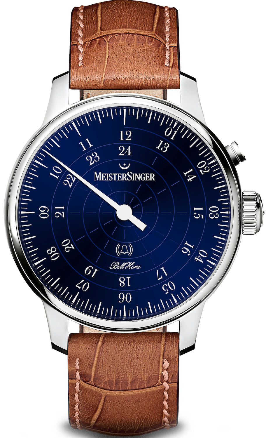 Photos - Wrist Watch MeisterSinger Watch Bell Hora - Blue MS-344 