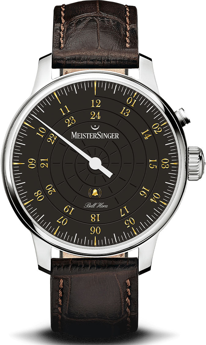 Photos - Wrist Watch MeisterSinger Watch Bell Hora - Black MS-358 