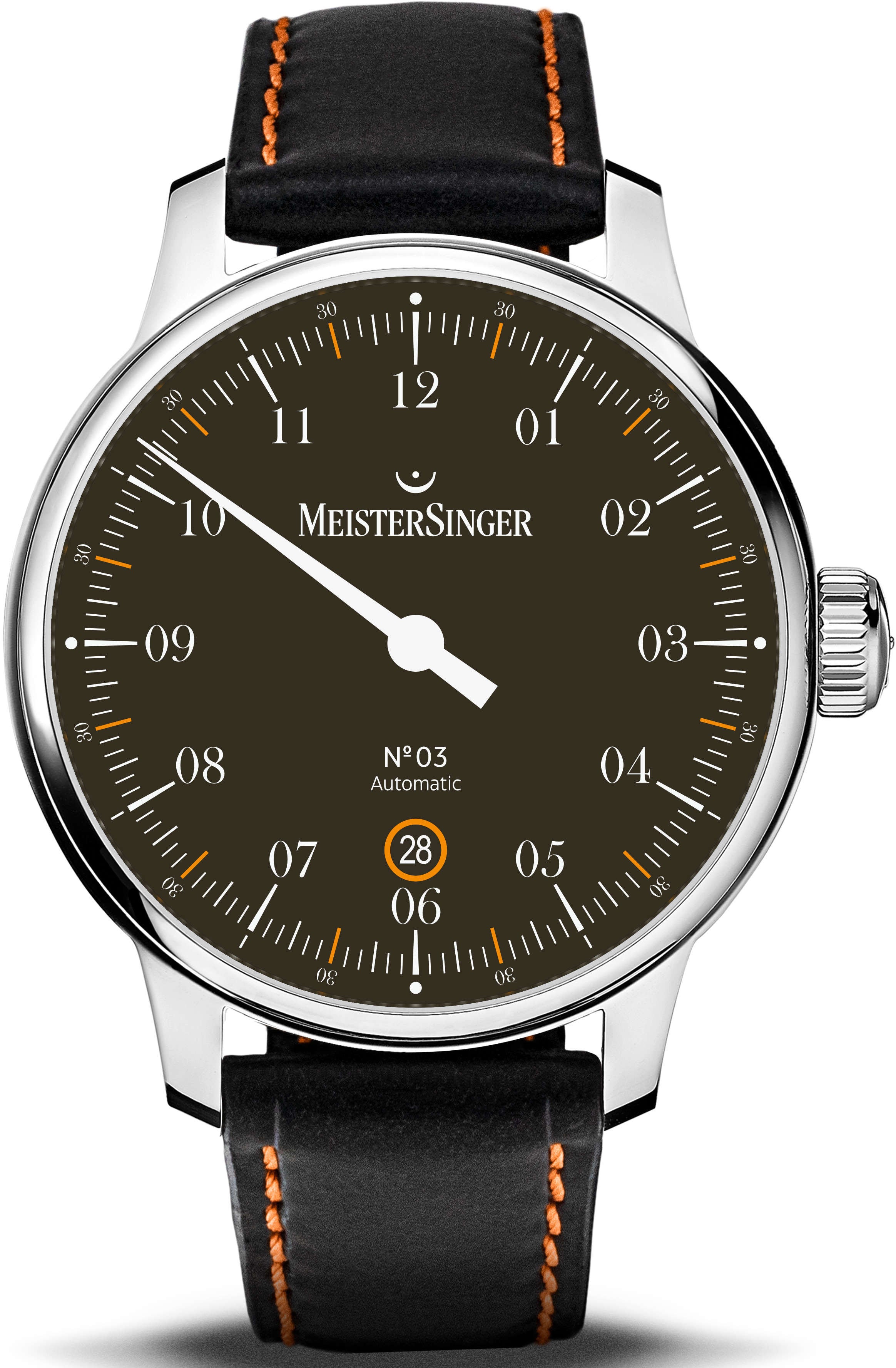Photos - Wrist Watch MeisterSinger Watch N. 03 40mm - Black MS-361 