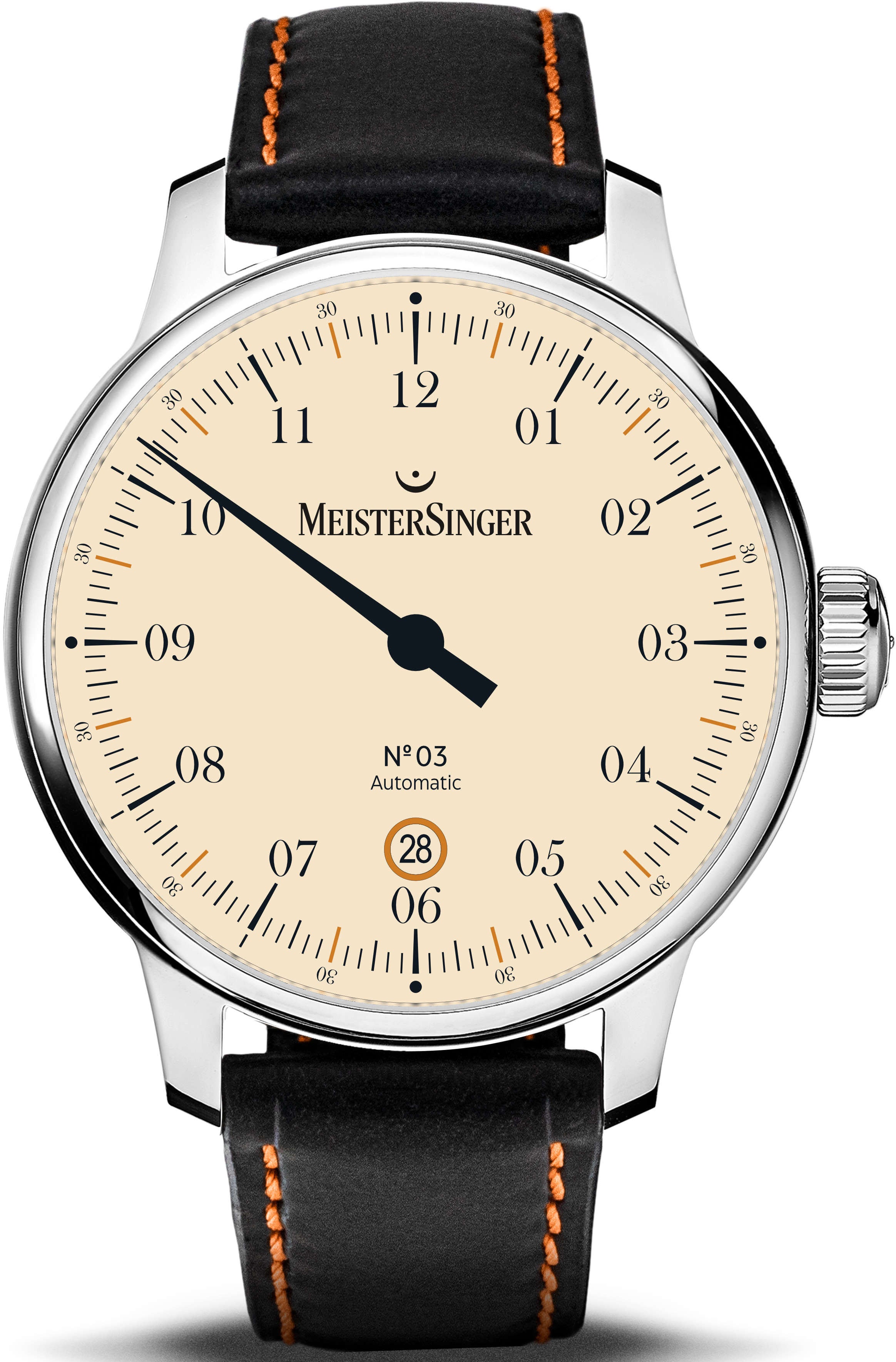 Photos - Wrist Watch MeisterSinger Watch N. 03 40mm - White MS-362 