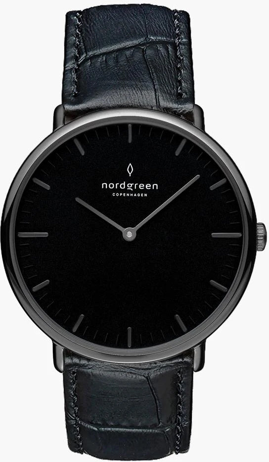 Photos - Wrist Watch nordgreen Watch Native - Black NDG-179 