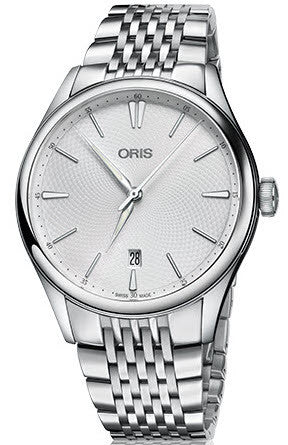 Photos - Wrist Watch Oris Watch Artelier Date Bracelet - Option1 Value Silver OR-1257 