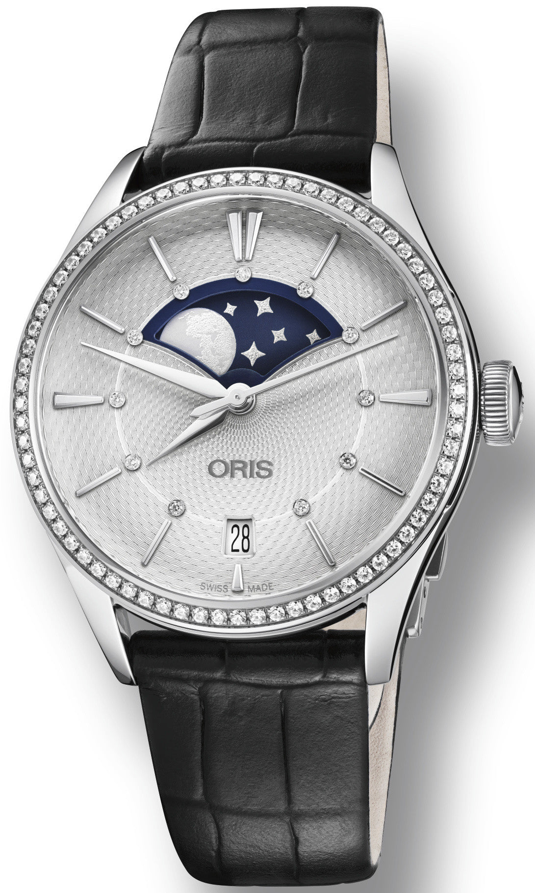 Photos - Wrist Watch Oris Watch Artelier Grande Lune - Silver OR-1306 