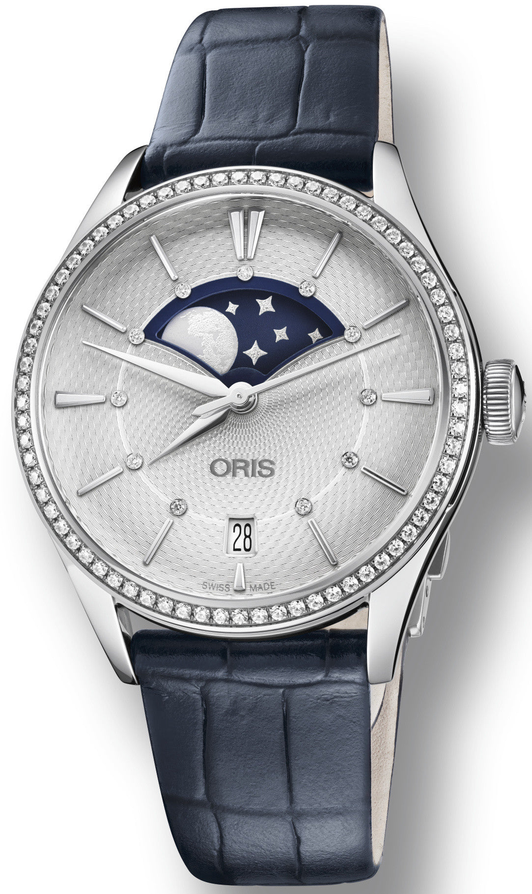 Photos - Wrist Watch Oris Watch Artelier Grande Lune - Silver OR-1307 