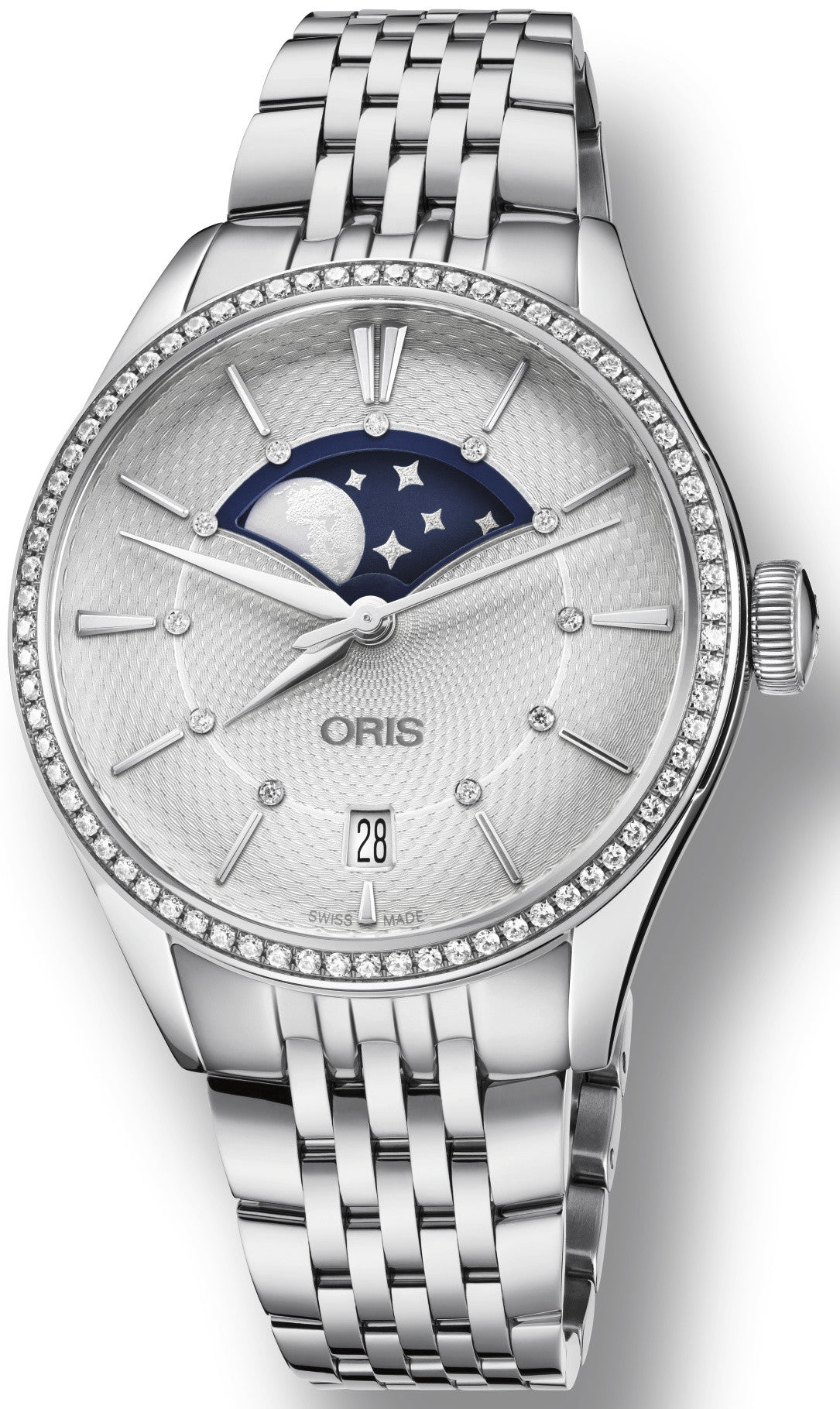 Photos - Wrist Watch Oris Watch Artelier Grande Lune - Silver OR-1308 