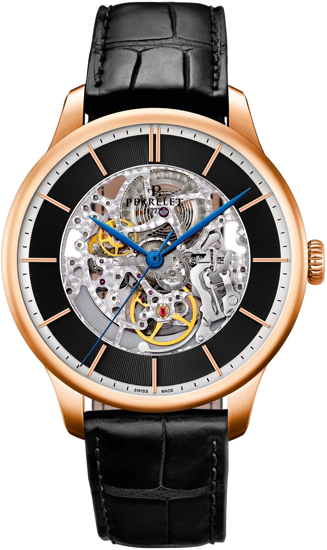 Perrelet Watch First Class Skeleton Gold 18K A3043/2 Watch | Jura Watches