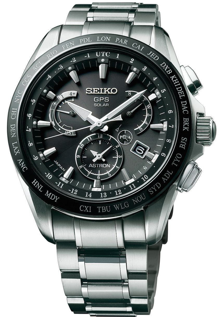 Seiko Astron Watch GPS Solar Dual Time Titanium SSE045J1 Watch