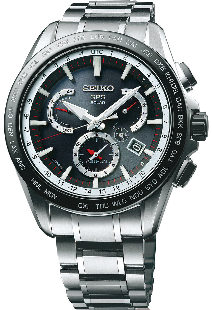 Seiko Astron Watch GPS Solar Dual Time SSE051J1 Watch | Jura Watches