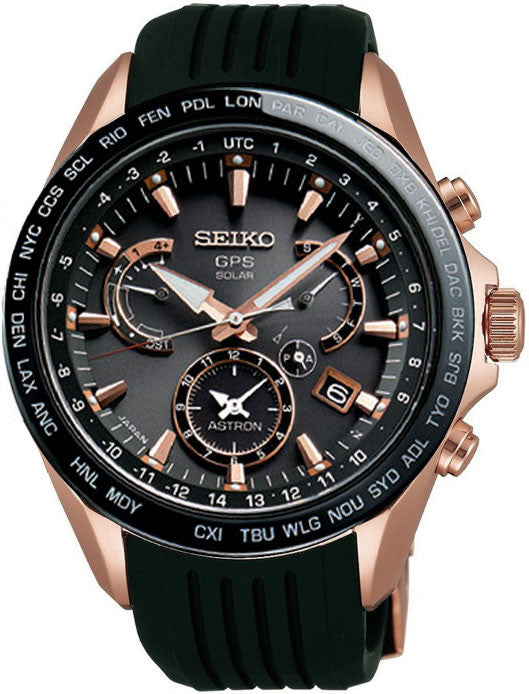 Seiko Astron Watch GPS Solar Dual Time SSE055J1 Watch | Jura Watches