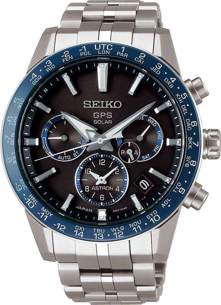 Seiko Astron Watch Caliber 5X Solar GPS Mens D SSH001J1 Watch | Jura ...