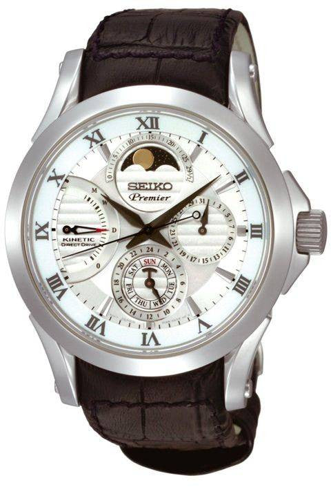 Seiko Premier Kinetic Direct Drive Moon Phase SRX003P1 Watch | Jura Watches