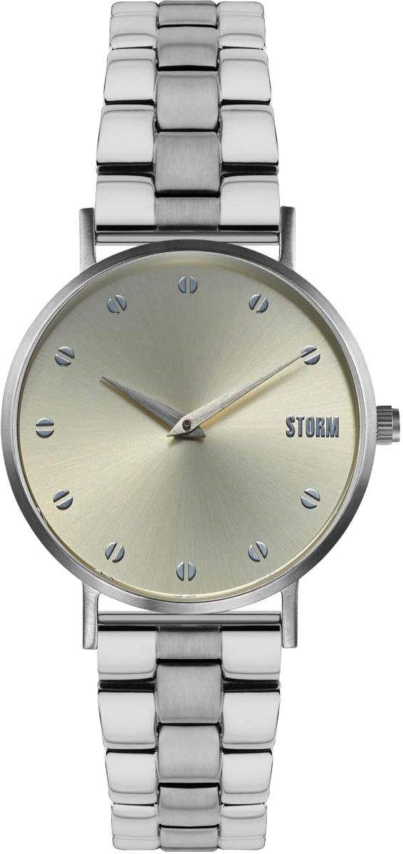 Photos - Wrist Watch Storm Watch Neoxa Metal Silver Gold - Silver SWC-080 
