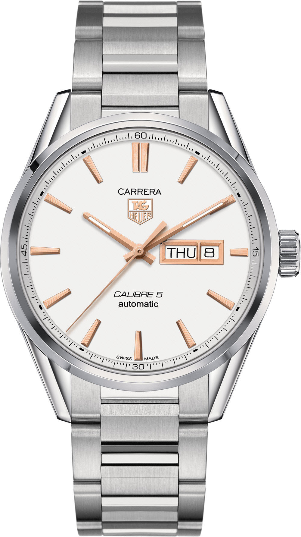 Photos - Wrist Watch TAG Heuer Watch Carrera Calibre 5 D - Silver TAG-1727 