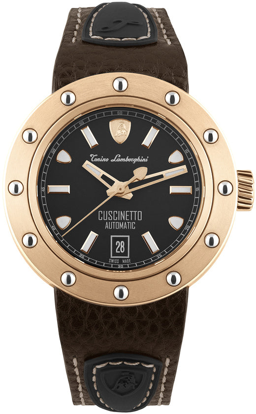 Tonino Lamborghini Watch Cuscinetto Rose Gold