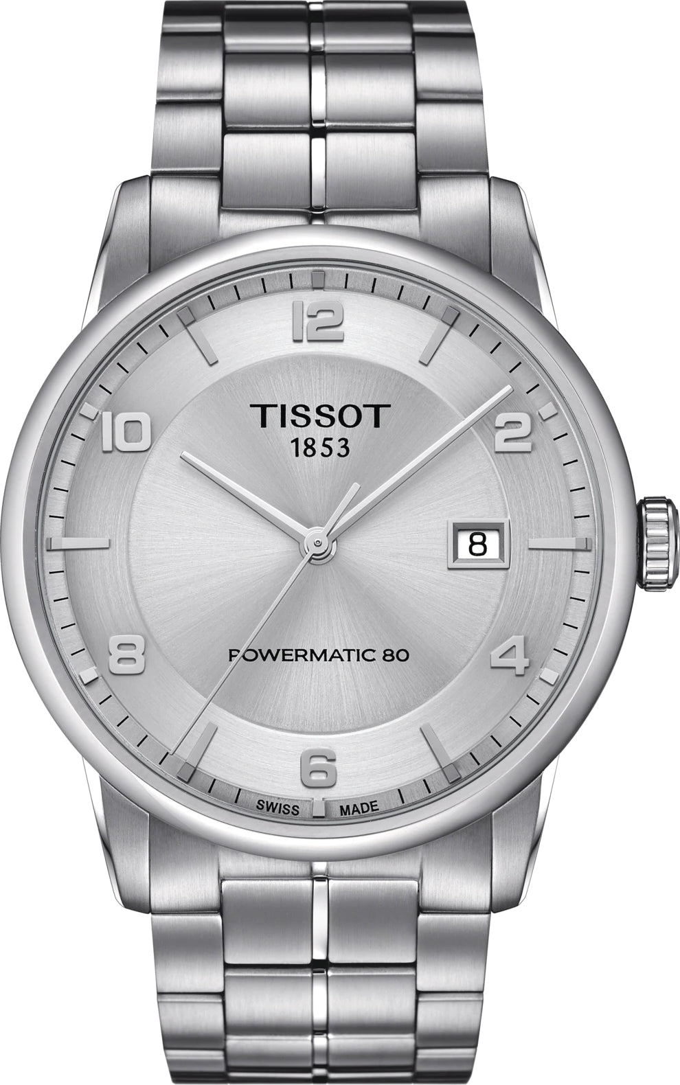 Photos - Wrist Watch TISSOT Watch Luxury Powermatic 80 - Silver TS-1254 