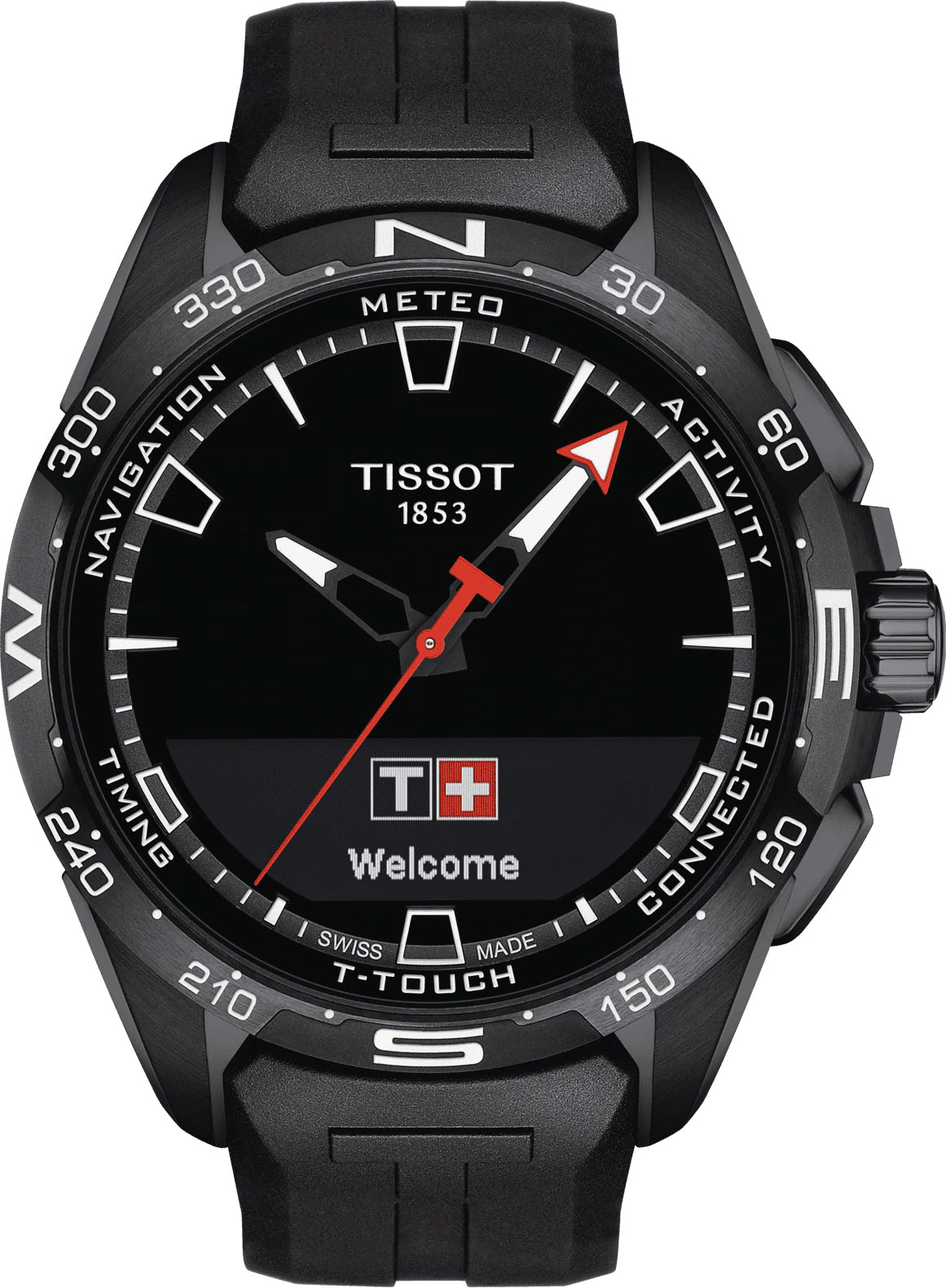 Photos - Wrist Watch TISSOT Watch T-Touch Connect Solar Mens - Black TS-1374 