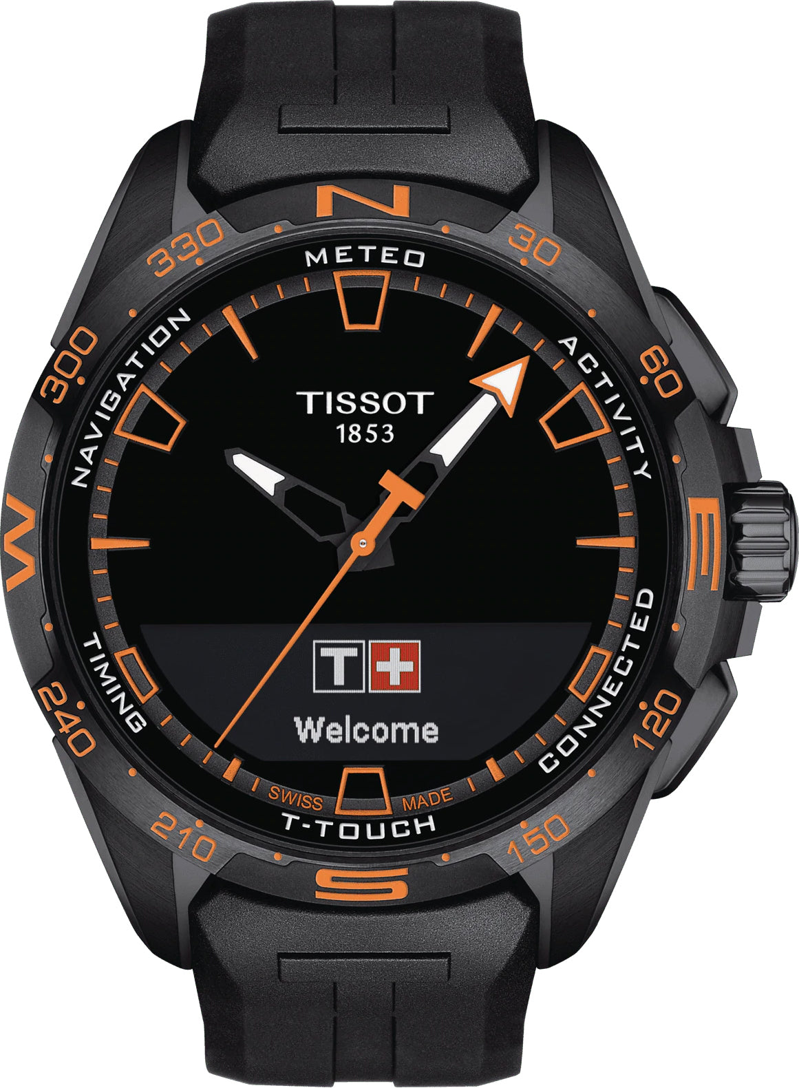 Photos - Wrist Watch TISSOT Watch T-Touch Connect Solar Mens - Black TS-1375 