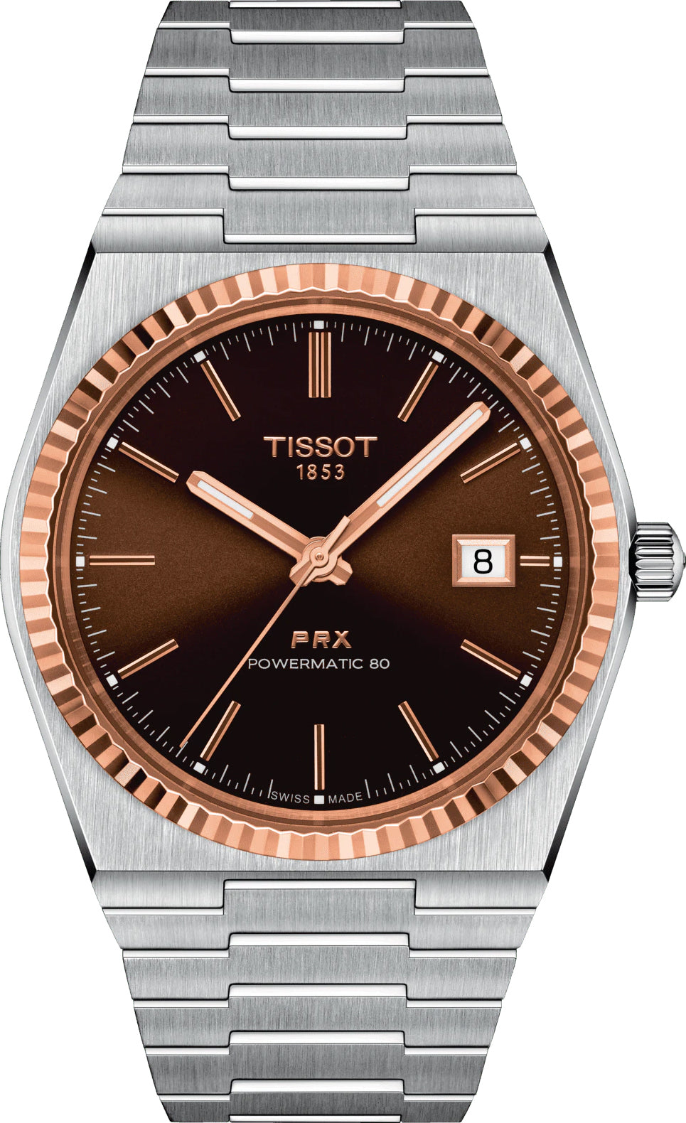 Tissot Watch PRX Powermatic 80 Steel & 18k Gold