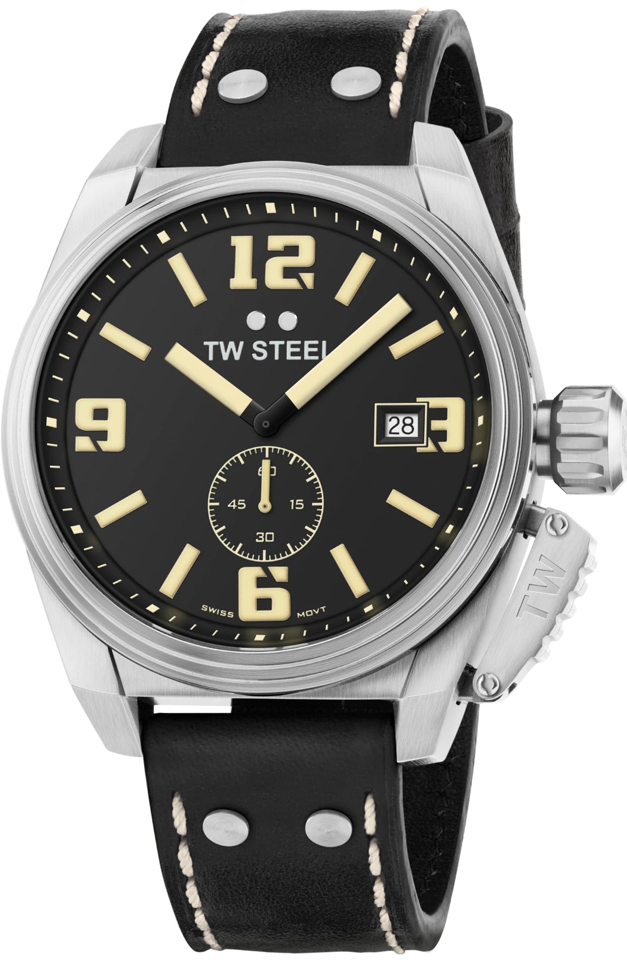 Photos - Wrist Watch TW Steel Watch Canteen Mens D - Black TW-523 