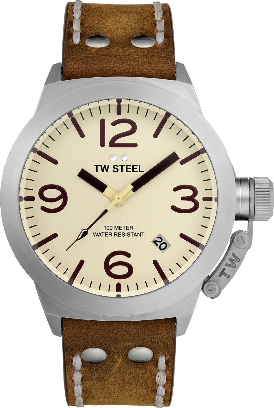 Photos - Wrist Watch TW Steel Watch Canteen - Cream TW-681 