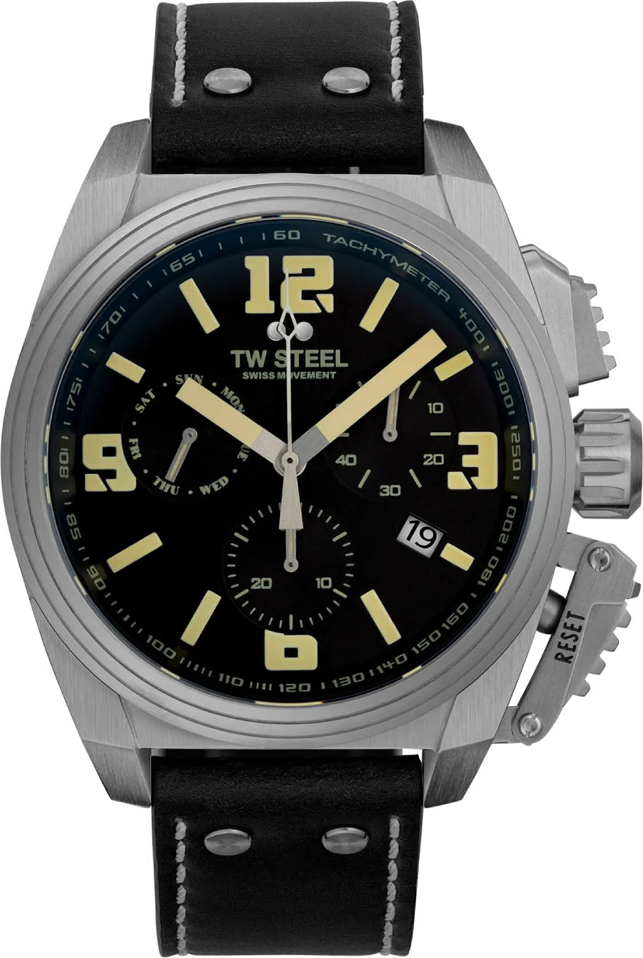 Photos - Wrist Watch TW Steel Watch Swiss Canteen - Black TW-702 