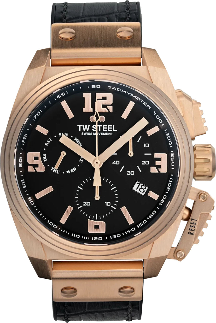 Photos - Wrist Watch TW Steel Watch Swiss Canteen - Black TW-706 
