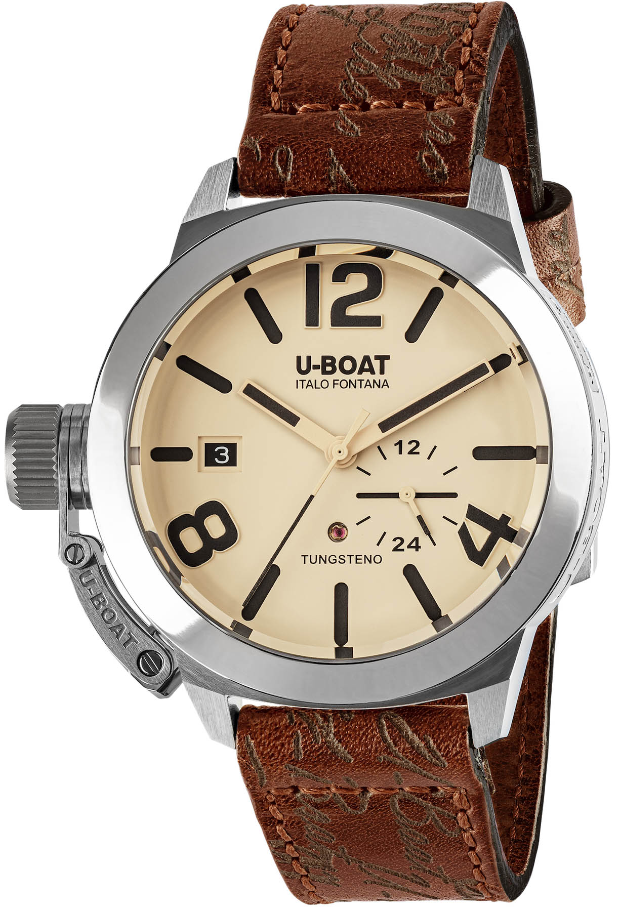 Photos - Wrist Watch U-Boat Watch Classico 42 Tungsten Beige UB-1035 