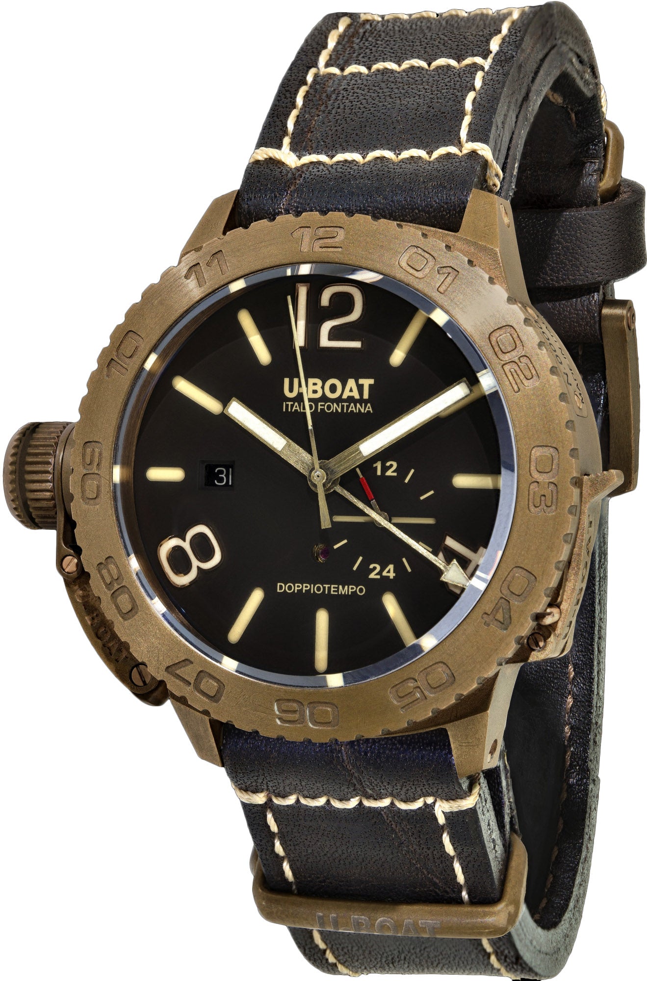 U-Boat Watch Doppio Tempo Bronze 9008 Watch | Jura Watches