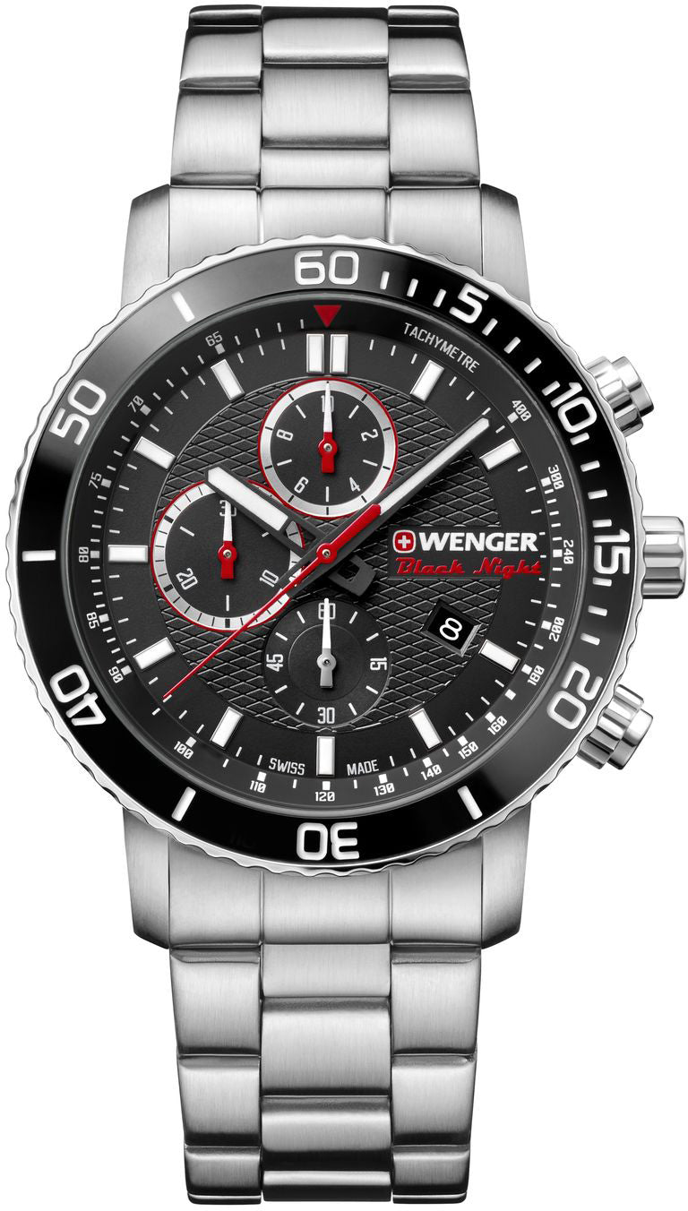 Wenger Watch Roadster Black Night Chrono Mens