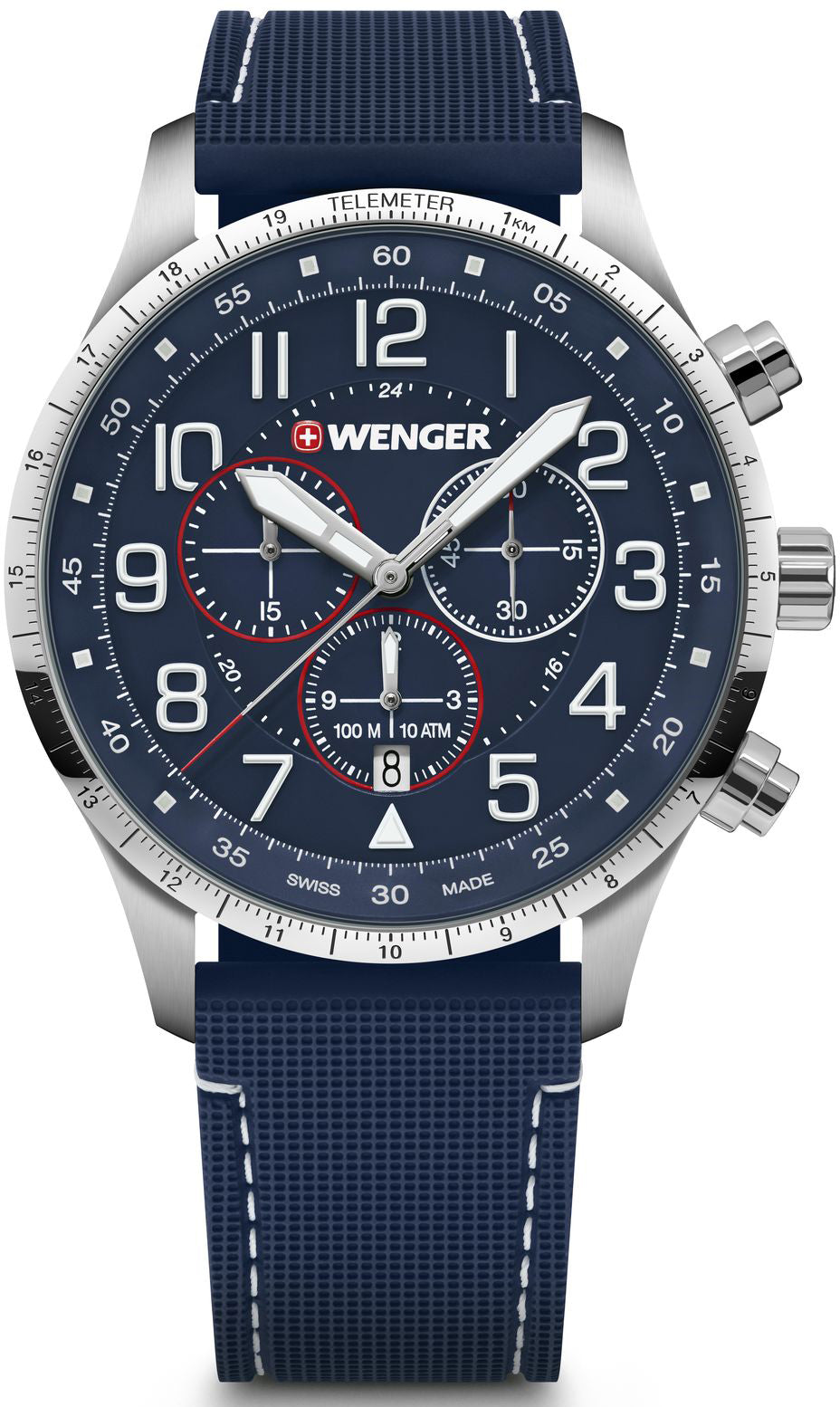 Photos - Wrist Watch Wenger Watch Attitude Chrono Blue - Blue WG-627 