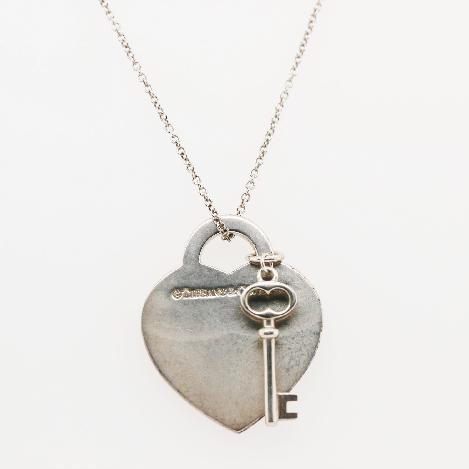 tiffany and co heart tag with key pendant