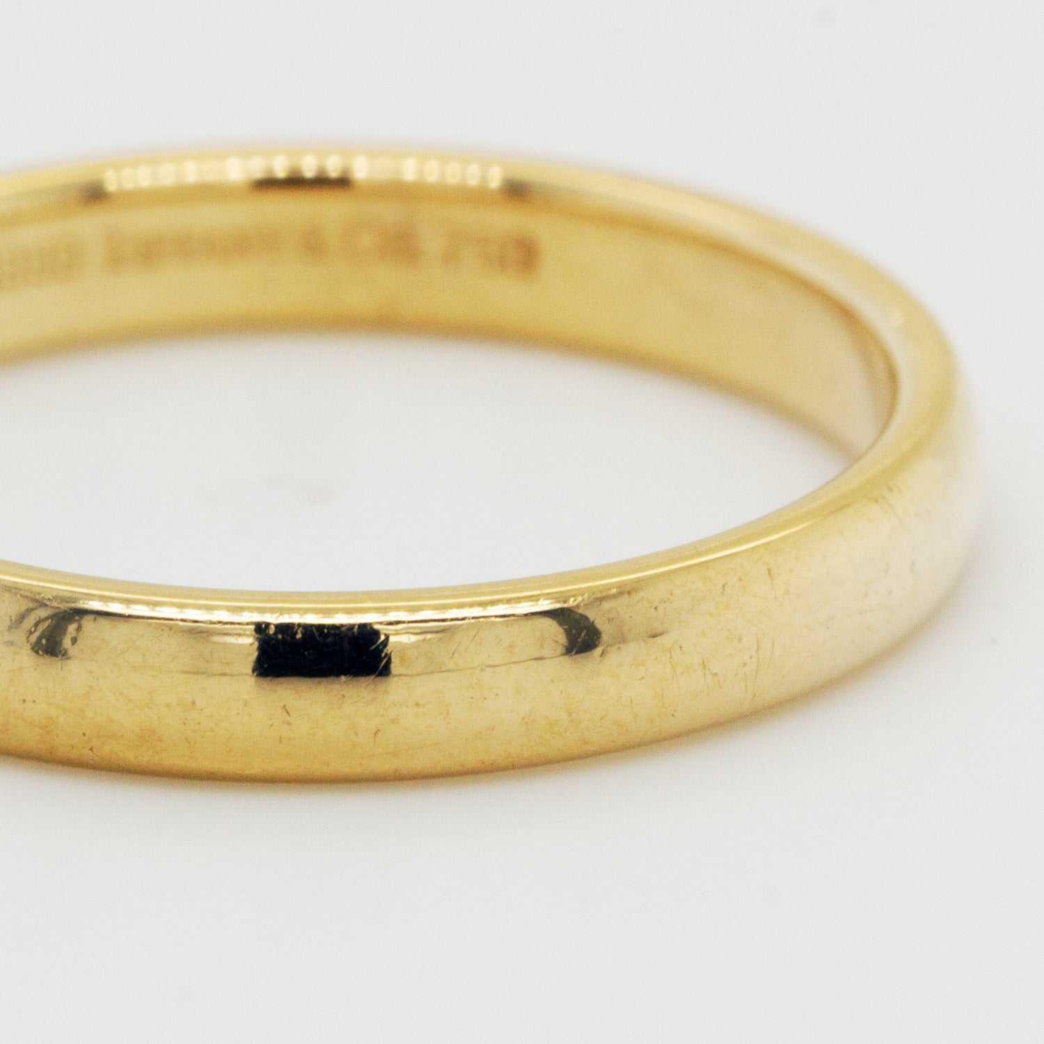 1999 Tiffany & Co. 3mm Wedding Band in 18K Yellow Gold