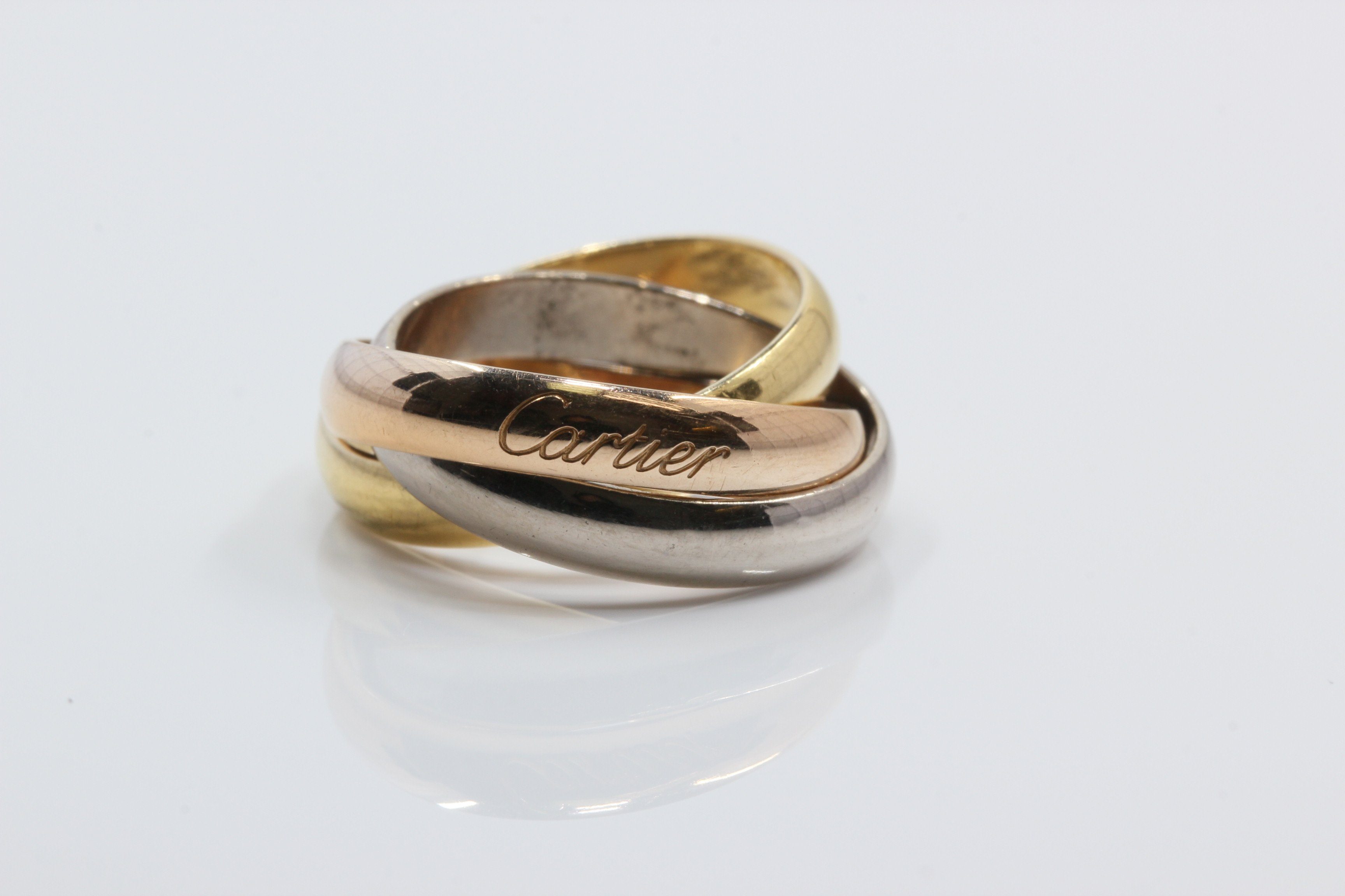 cartier trinity ring 18k