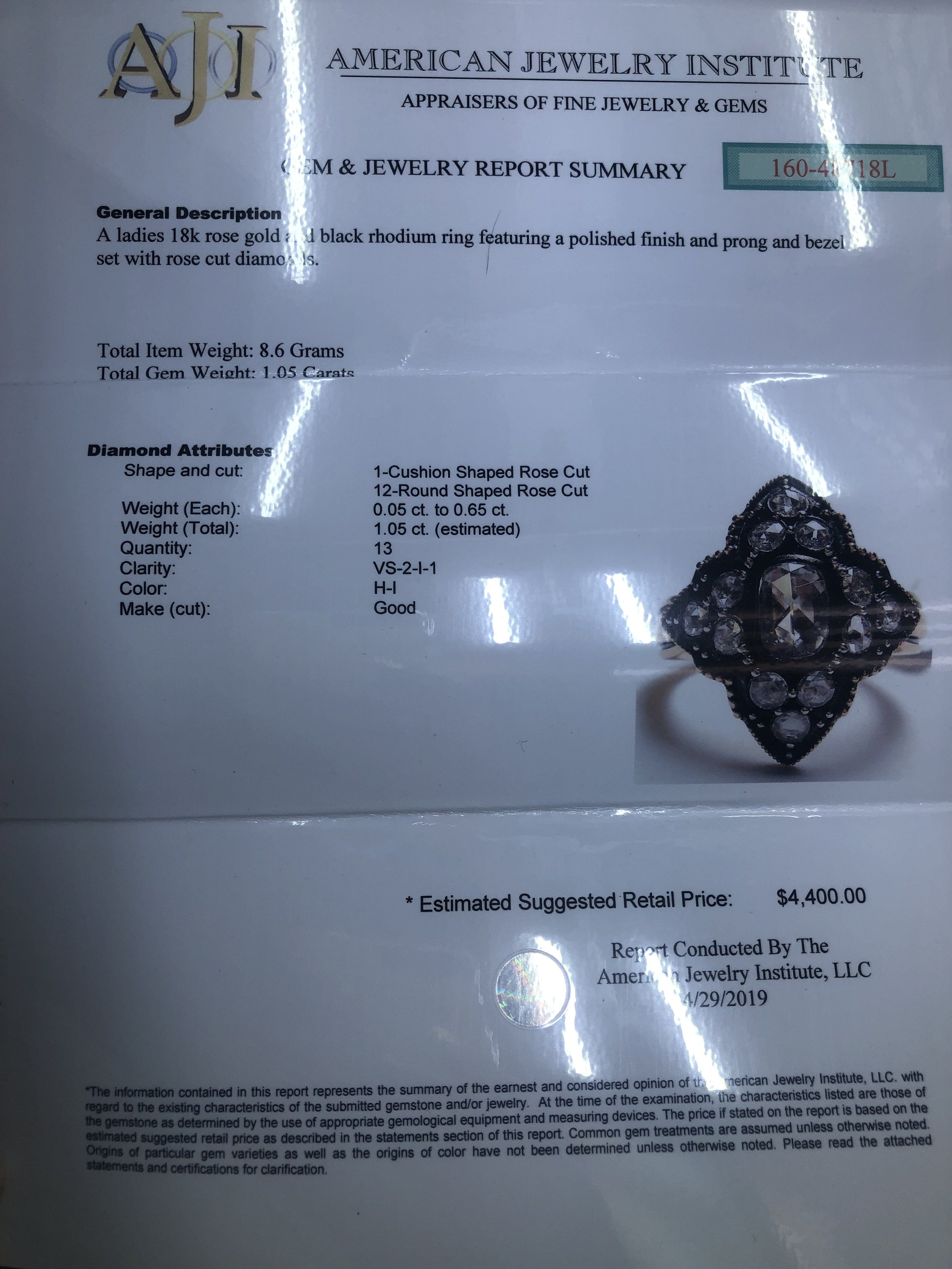Chromia Collection 1 Carat TW Diamond Ring w/Black Rhodium ...