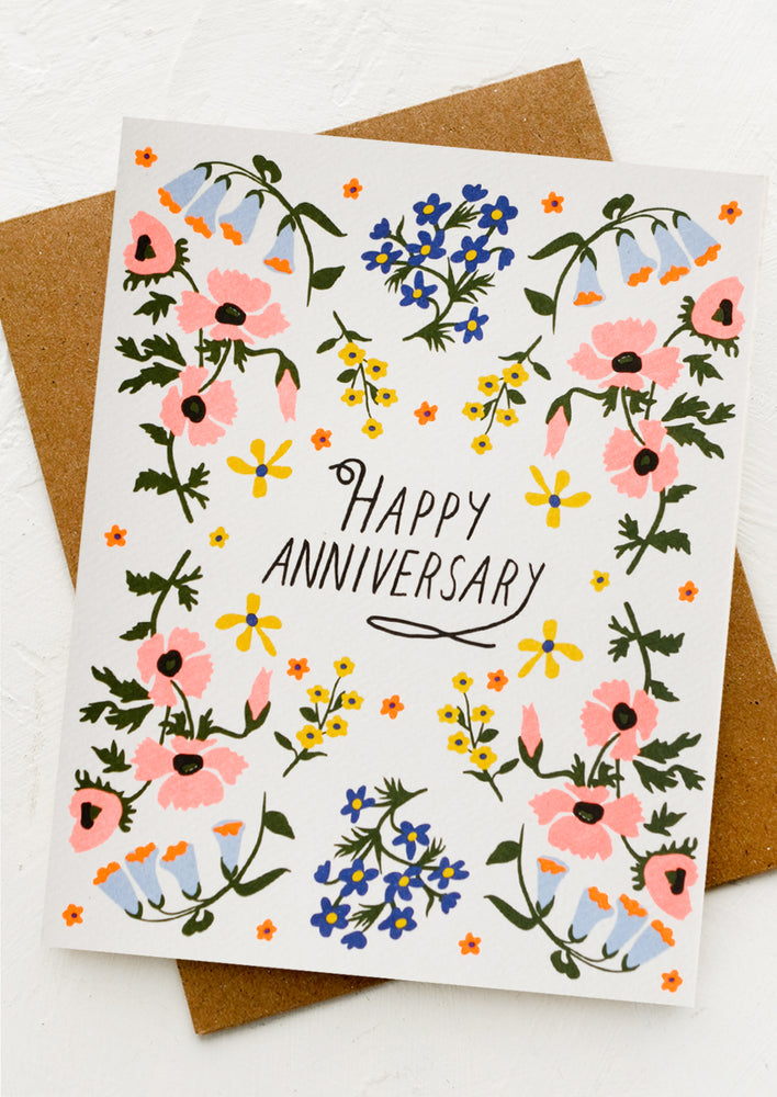 Bluebell Floral Anniversary Card by Hartland Brooklyn | LEIF