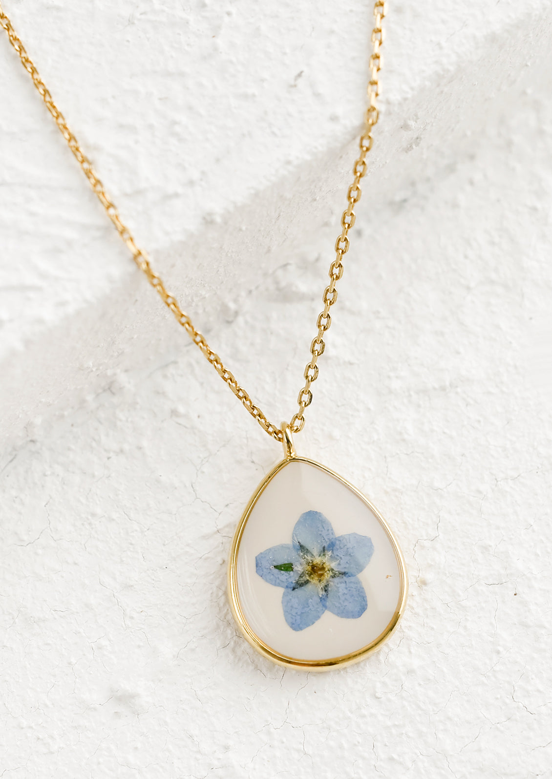 forget me not flower pendant