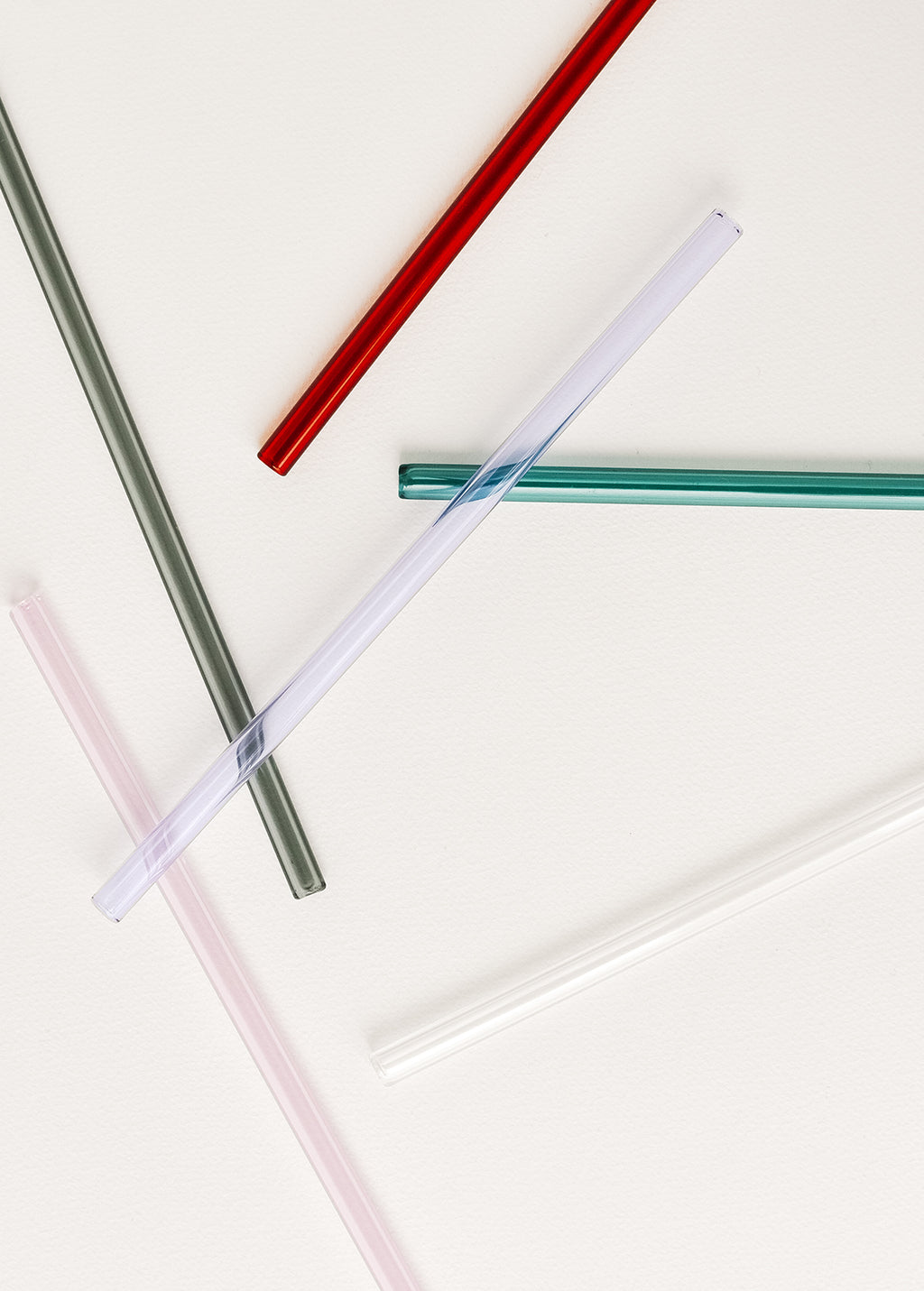 glass blown straws