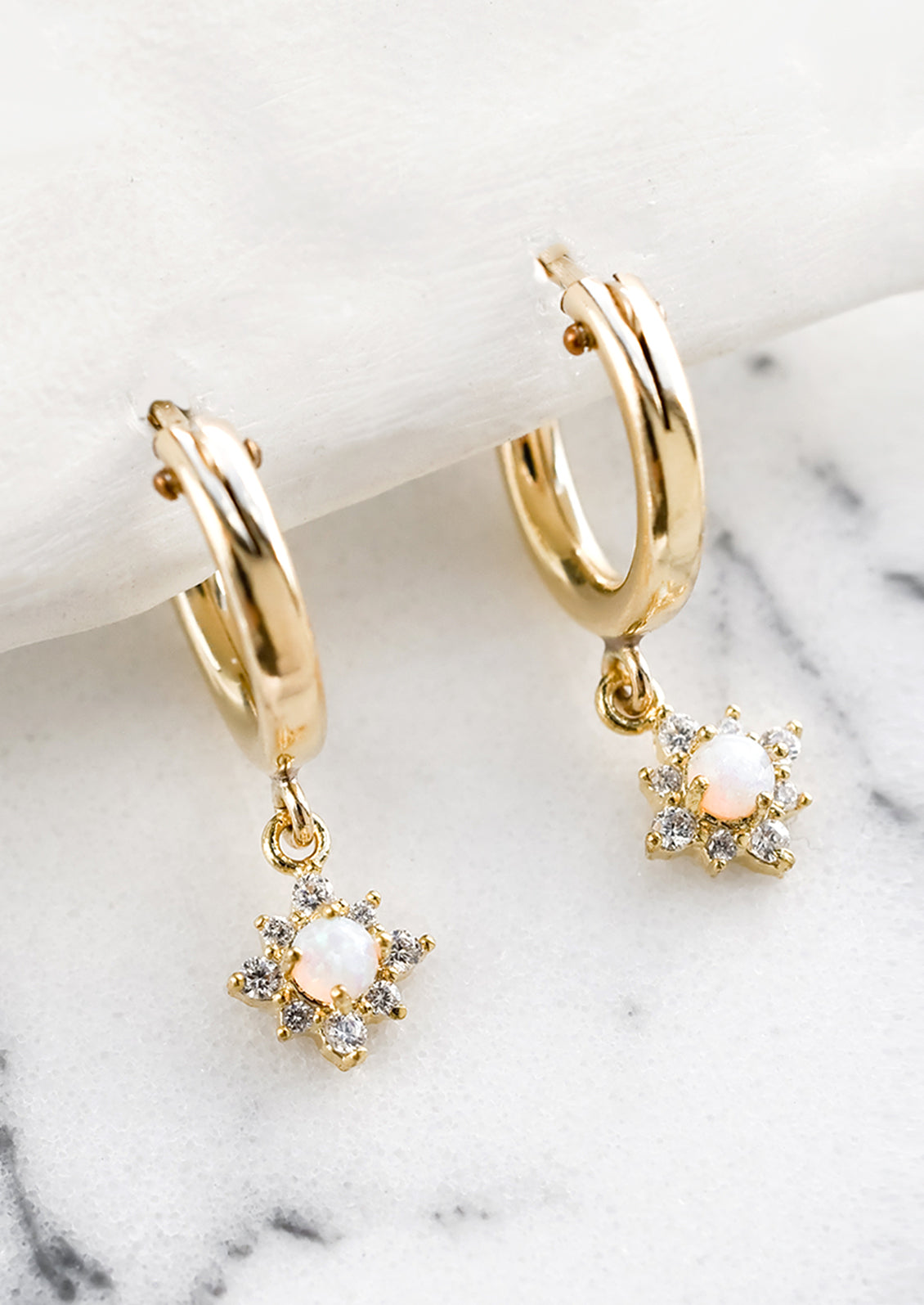 Opal North Star Earrings