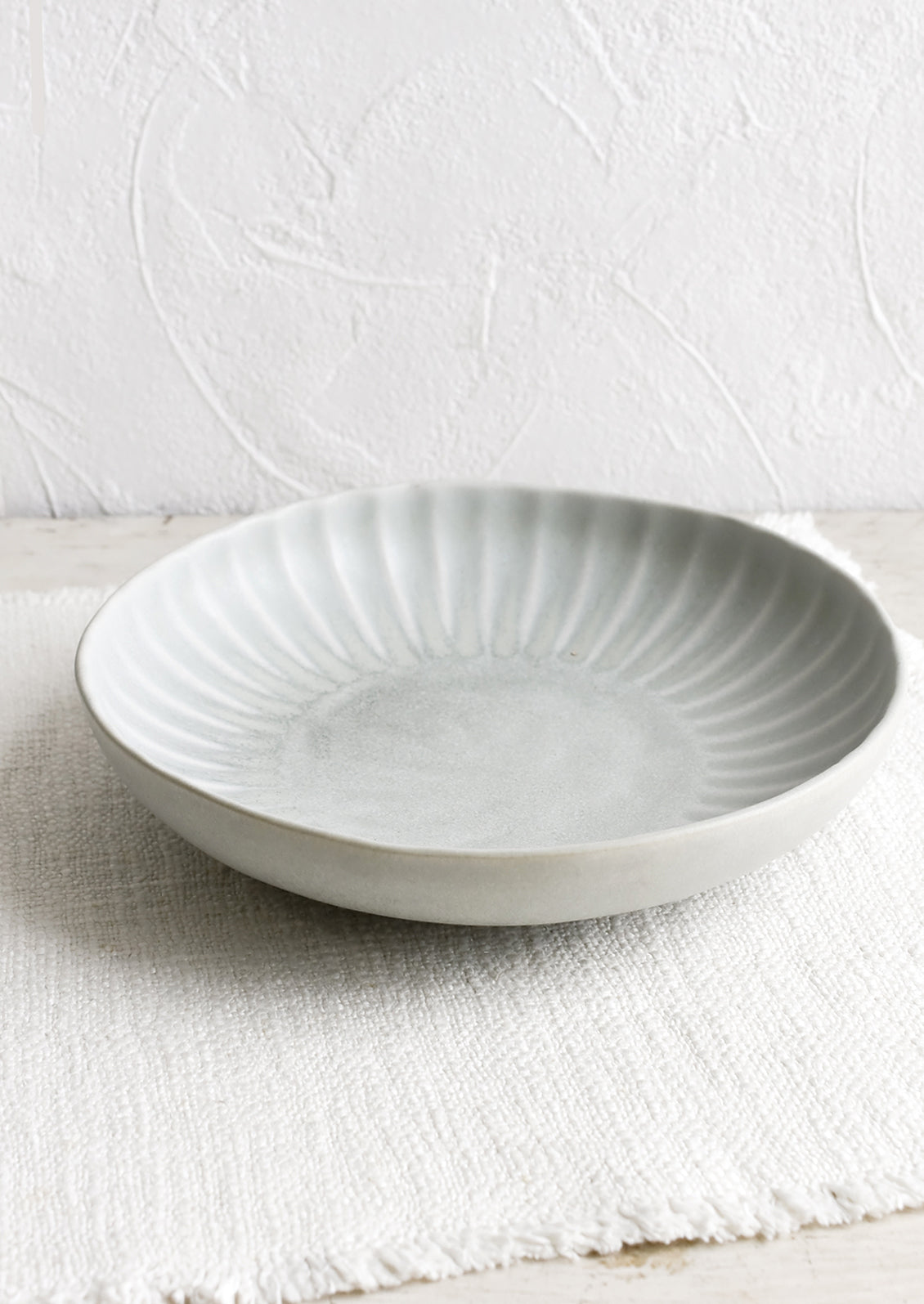 Soft Fluted Ceramic Bowl