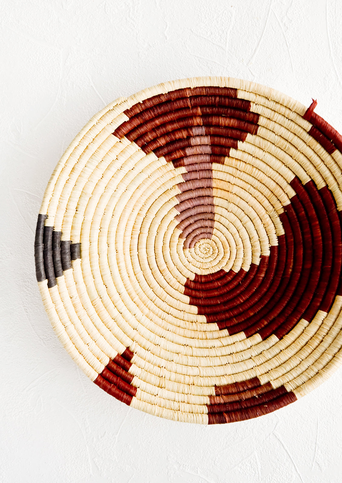 Coiled basket weaving with paper raffia