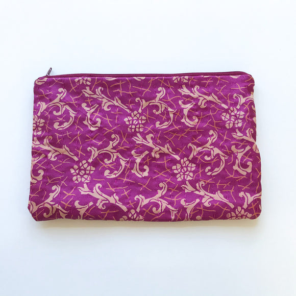 deep pink clutch bag